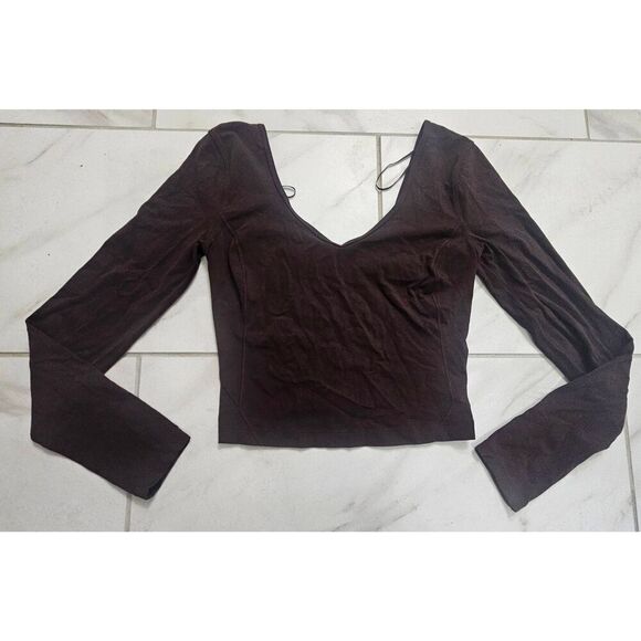 Lululemon Size 6 Brown Align Long Sleeve Top - Picture 1 of 3